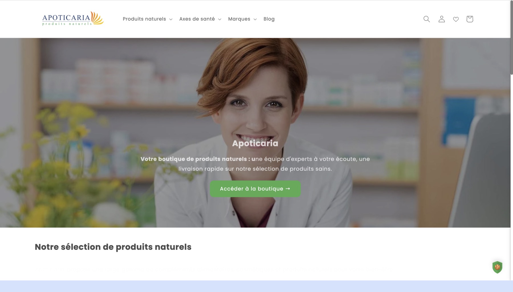 Projet Shopify Apoticaria